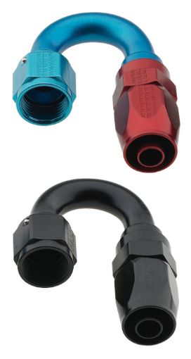 Picture of Fragola - 4AN x 180 Degree Pro - Flow Hose End - Black