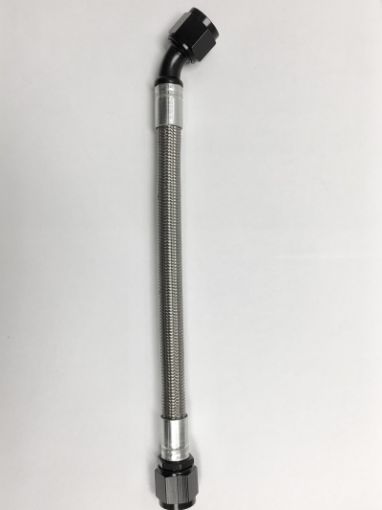 Picture of Fragola - 10AN PTFE Hose Assembly Straight x 45 Degree 42in