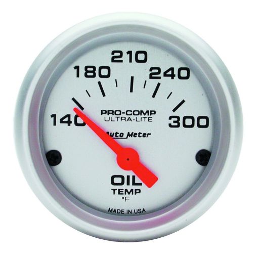 Picture of Autometer Ultra - Lite 52mm 140 - 300 Deg F Electronic Oil Temperature Gauge