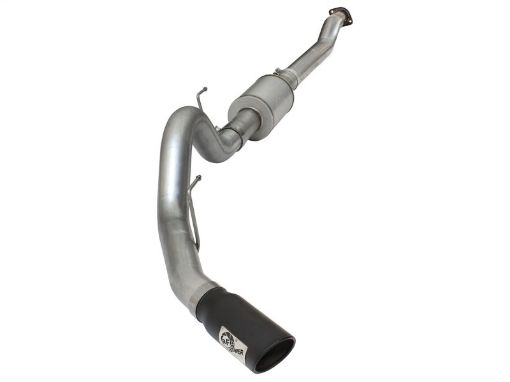 Picture of aFe Atlas Exhausts 4in Cat - Back Aluminized Steel Exhaust Sys 2015 Ford F - 150 V6 3.5L (tt) Black Tip