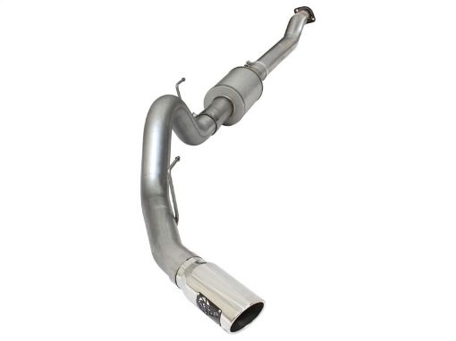 Picture of aFe Atlas Exhausts 4in Cat - Back Aluminized Steel Exhaust 2015 Ford F - 150 V6 3.5L (tt) Polished Tip