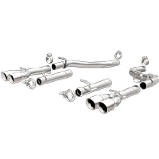 Picture of MagnaFlow Axle - Back, SS, 2.5in, Quad Split Rear 3.5in Tip 2015 Dodge Challenger RT 5.7L