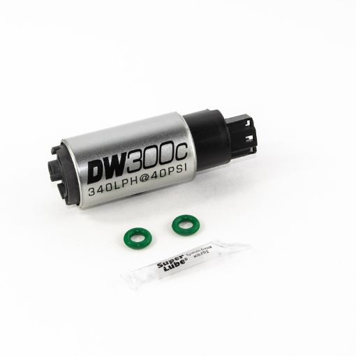 Picture of DeatschWerks 340lph DW300C Compact Fuel Pump w 02 - 06 RSX Set Up Kit (wo Mounting Clips)