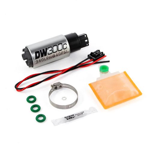 Picture of DeatschWerks 340lph DW300C Compact Fuel Pump w Ford Focus MK2 RS Set Up Kit (wo Mounting Clips)