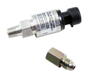 Picture of AEM 1000 PSIg Stainless Sensor Kit - 18in NPT Male Thread to - 4 Adapter