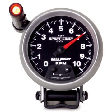 Picture of Autometer Sport - Comp II Quick Lite 3 34in 10K RPM Pedestal Tachometer
