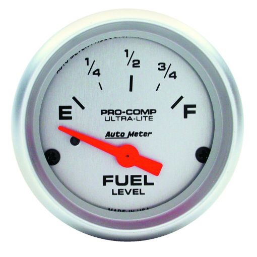 Picture of Autometer Ultra - Lite 52mm 73 OHMS Empty10 OHMS Full Short Sweep Electronic Fuel Level Gauge