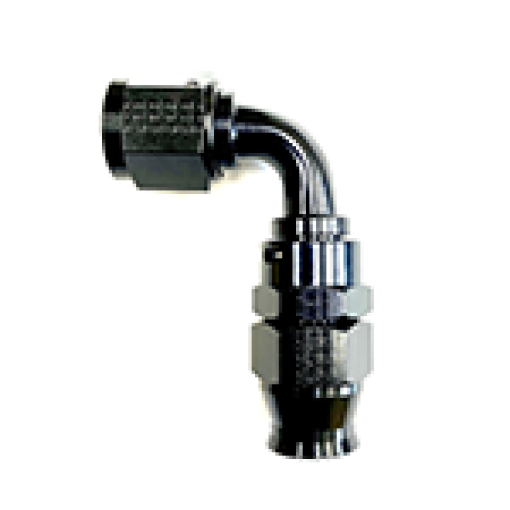 Picture of Fragola - 6AN Real Street x 90 Degree 38 EFI Quick Disconnect Hose End Black