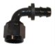 Picture of Fragola - 10AN Nut x - 8AN 90 Degree Push - Lite Hose End For Fuel Cell Conversion - Black