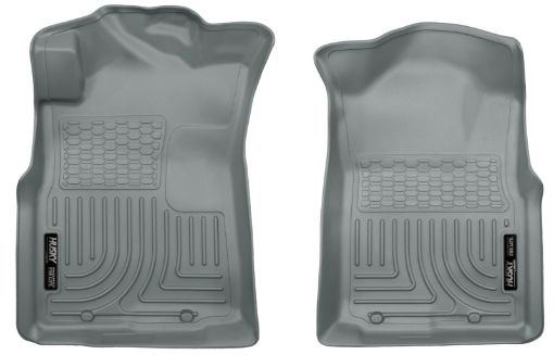 Picture of Husky Liners 05 - 15 Toyota Tacoma CrewExtendedStandard Cab WeatherBeater Front Grey Floor Liners