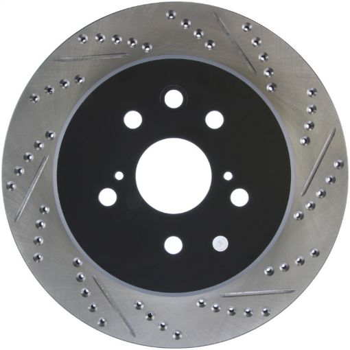Picture of StopTech Slotted Drilled Sport Brake Rotor Left Rear 13 - 14 Lexus GS300350400430