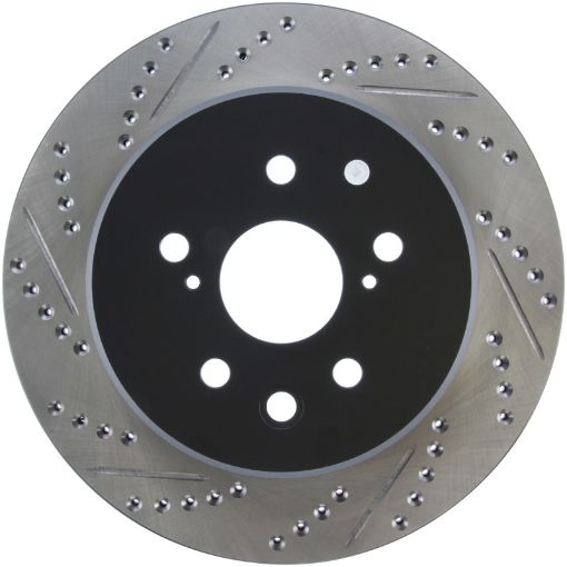 Picture of StopTech Slotted Drilled Sport Brake Rotor Right Rear 13 - 14 Lexus GS300350400430