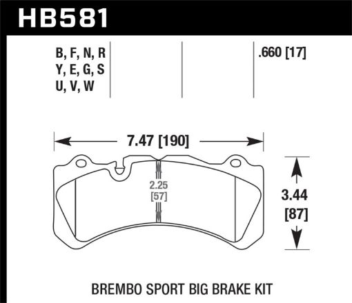 Picture of Hawk Brembo Caliper Family JN HPS 5.0 Brake Pads