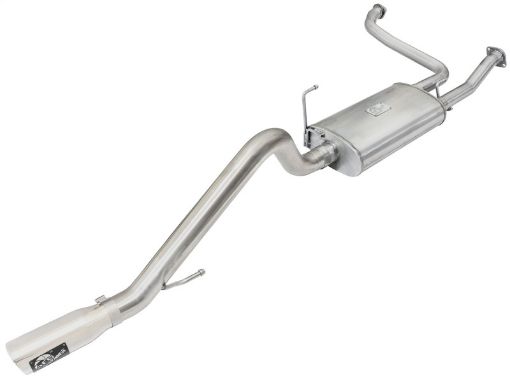 Picture of aFe MACHForce XP Exhaust Cat - Back 2.53in SS - 409 w Polished Tip 05 - 15 Nissan Xterra V6 4.0L
