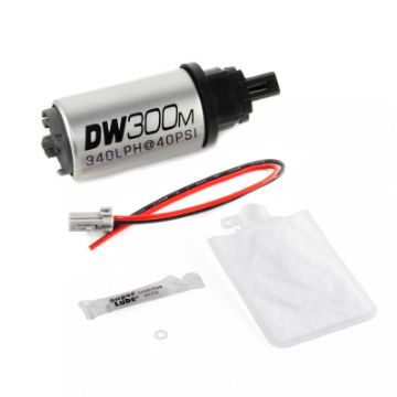 Picture of DeatschWerks 340 LPH Ford In - Tank Fuel Pump DW300M Series w 99 - 04 Mustang V6 V8 Install Kit