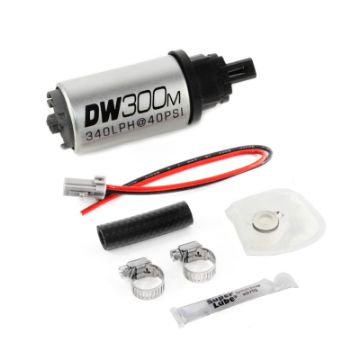 Picture of DeatschWerks 340 LPH Ford In - Tank Fuel Pump DW300M Series w 05 - 10 Mustang V6 V8 Install Kit