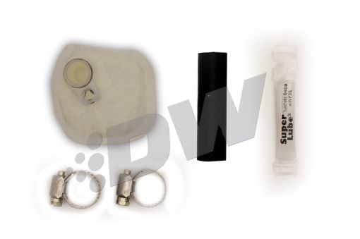 Picture of DeatschWerks 05 - 10 Ford Mustang V6V8 DW300M Fuel Pump Set Up Kit