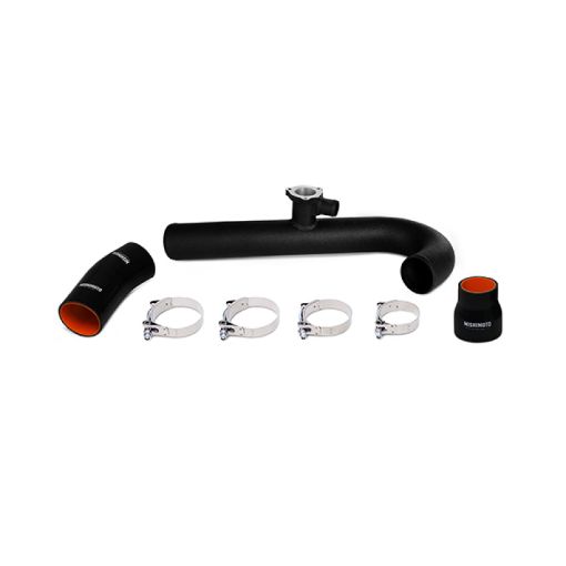 Picture of Mishimoto 2015 Ford Mustang EcoBoost 2.3L Intercooler Hot Side Wrinkle Black Pipe and Boot Kit