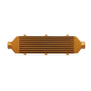 Picture of Mishimoto Universal Gold Z Line Intercooler Overall Size 28x8x3 Core Size 21x6x2.5 Inlet Outlet