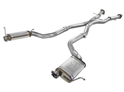 Picture of aFe MACHForce XP Cat - Back Exhaust Stainless No Tips 12 - 15 Jeep Grand Cherokee SRTSRT - 8 V8 Hemi 6.4L