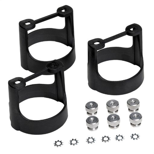 Picture of Autometer 2 - 116in Black Composite Gauge Bracket Kit (3pcs.)