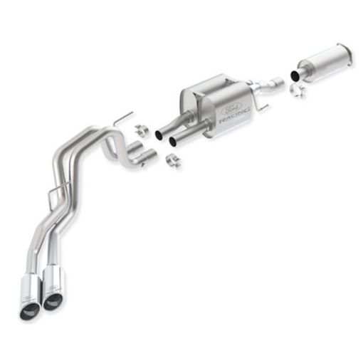 Picture of Ford Racing 2011 - 2014 F - 150 SVT Raptor 6.2L Cat - Back Touring Exhaust System 145 - inch WB