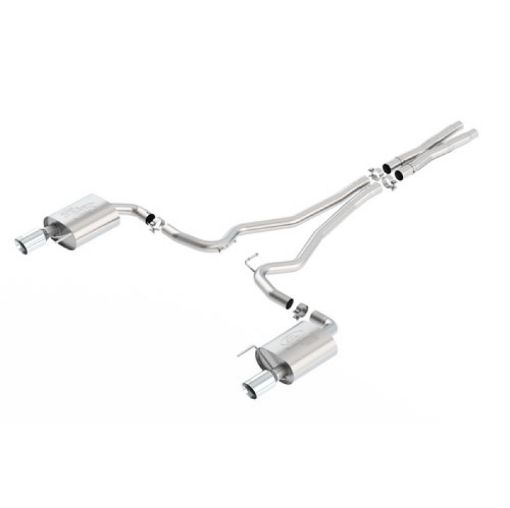 Picture of Ford Racing 2015 Mustang 5.0L Sport Cat - Back Exhaust System Chrome (No Drop Ship)