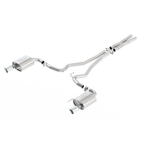 Picture of Ford Racing 2015 Mustang 5.0L Touring Cat - Back Exhaust System Chrome (No Drop Ship)