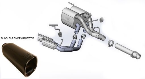 Picture of Ford Racing TREMOR 3.5L 126 - inch Wheel Base Sport Side Exit Exhaust