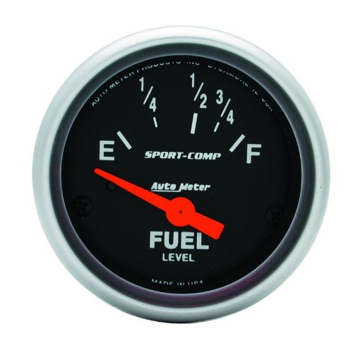 Picture of Autometer Sport Comp 52mm 16 - 158 Ohms Electronic Fuel Level Gauge