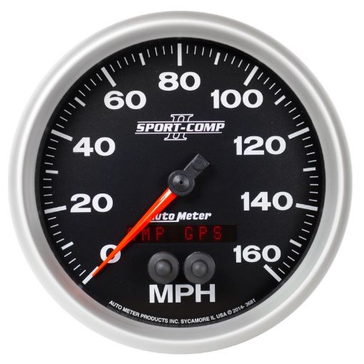 Picture of Autometer Sport - Comp II 5in 0 - 140MPH In - Dash Electronic GPS Programmable Speedometer