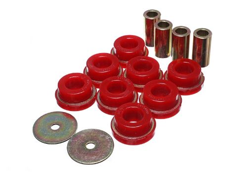 Picture of Energy Suspension 2015 Ford Mustang (Exc Cobra) Red Subframe Bushing Set