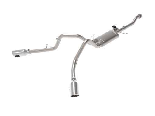 Picture of aFe Gemini XV 3in 304 SS Cat - Back Exhaust 15 - 20 Ford F - 150 V6 2.7L3.5 w Polished Tips