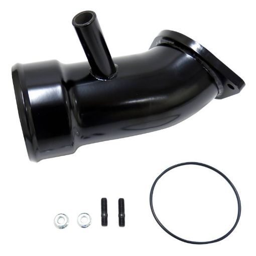 Picture of Wehrli 17 - 19 Chevrolet 6.6L L5P Duramax 3.5in Intake Horn wPCV Port - Fine Texture Black