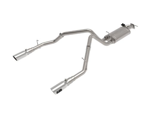 Picture of aFe Gemini XV 3in 304 SS Cat - Back Exhaust 19 - 21 Ram 1500 V8 5.7L Hemi w Polish Tips