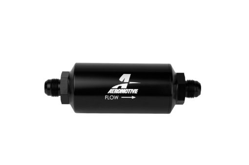 Picture of Aeromotive In - Line Filter - AN - 08 size Male - 10 Micron Microglass Element - Bright - Dip Black