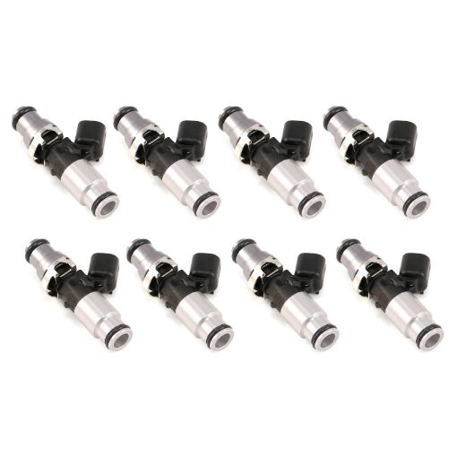 Picture of Injector Dynamics 1340cc Injector - 60mm Length - 14mm Grey Top - Blue Bottom Adaptor (Set of 8)