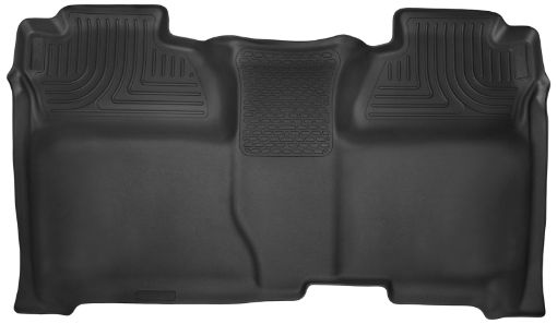 Picture of Husky Liners 14 - 15 Chevy Silverado Crew Cab X - Act Contour Black 2nd Row Floor Liners