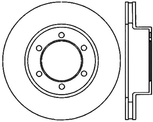 Picture of StopTech 00 - 06 Toyota Tundra 01 - 07 Toyota Sequoia Front Right Slotted Drilled Cryo Rotor