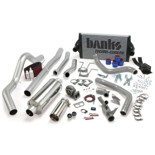 Picture of Banks Power 94 - 97 Ford 7.3L CCLB Man PowerPack System - SS Single Exhaust w Chrome Tip