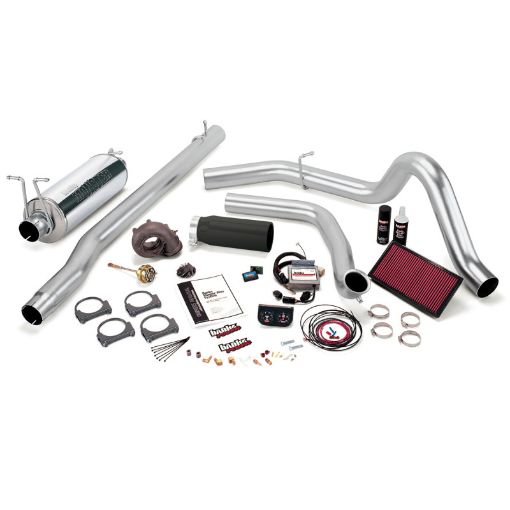 Picture of Banks Power 99.5 Ford 7.3L F250350 Auto Stinger - Plus System - SS Single Exhaust w Black Tip