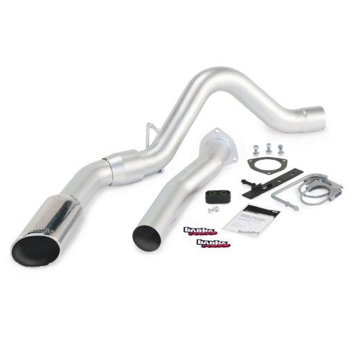 Picture of Banks Power 07 - 10 Chevy 6.6L LMM ECSB - CCLB Monster Exhaust System - SS Single Exhaust w Chrome Tip