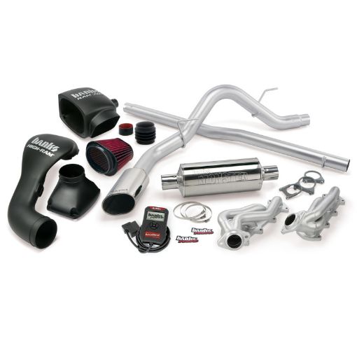 Picture of Banks Power 04 - 08 Ford 5.4L F - 150 CCSB PowerPack System - SS Single Exhaust w Chrome Tip