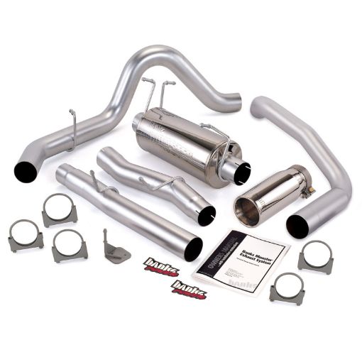 Picture of Banks Power 03 - 07 Ford 6.0L Excursion Monster Exhaust System - SS Single Exhaust w Chrome Tip