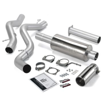 Picture of Banks Power 06 - 07 Chevy 6.6L ECSB Monster Exhaust System - SS Single Exhaust w Chrome Tip