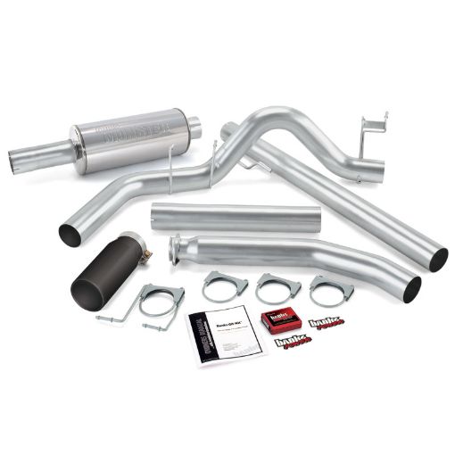 Picture of Banks Power 02 Dodge 5.9L Std Cab Git - Kit - SS Single Exhaust w Black Tip