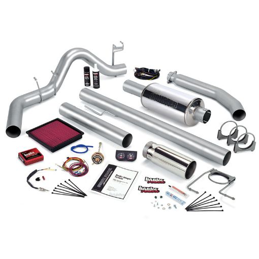 Picture of Banks Power 98 Dodge 5.9L Ext Cab Stinger System - SS Single Exhaust w Chrome Tip