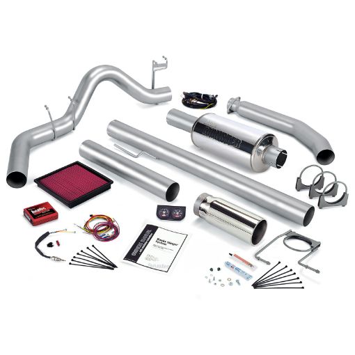 Picture of Banks Power 01 Dodge 5.9L 235Hp Ext Cab Stinger System - SS Single Exhaust w Chrome Tip