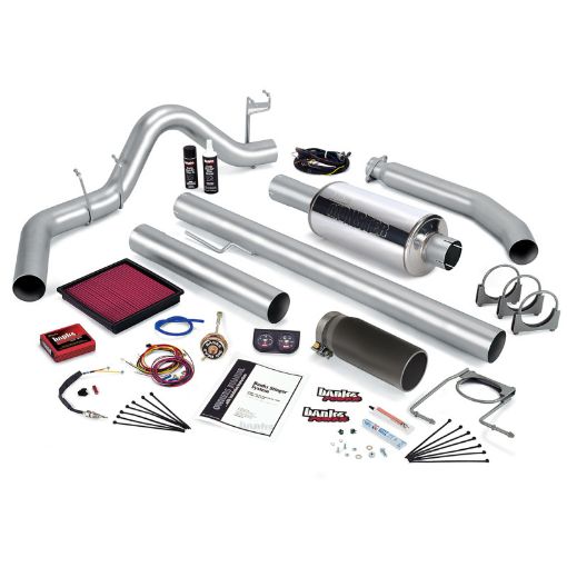 Picture of Banks Power 02 Dodge 5.9L 235Hp Ext Cab Stinger System - SS Single Exhaust w Black Tip