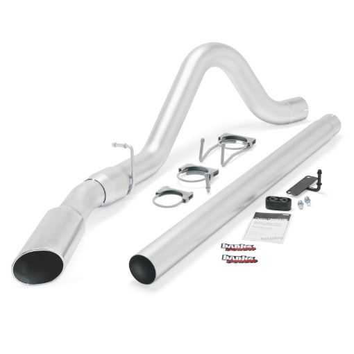 Picture of Banks Power 08 - 10 Ford 6.4L ECSBCCSB (SWB) Monster Exhaust System - SS Single Exhaust w Chrome Tip